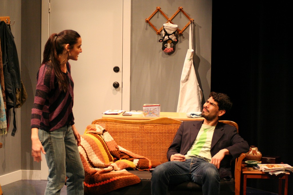 Tanis Parenteau as Connie & Raul Castillo as Brewster in a still from "Smoke," by Vickie Ramirez, directed by Richard C. Aven, photo by Freddie Maloney