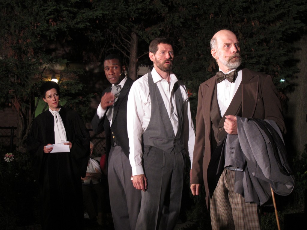 Hip to Hip Theatre Company presents The Merchant of Venice, part of Free Shakespeare in the Park 2015, photo by Julian Volaj