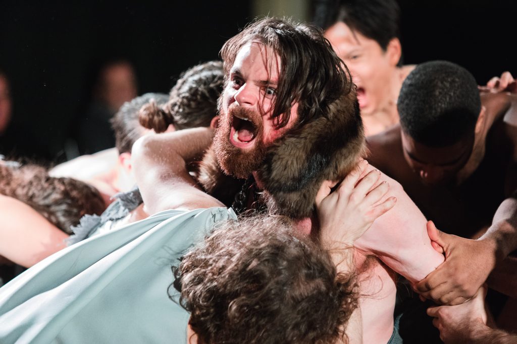 Coriolanus: From Man to Dragon, adapted from William Shakespeare by Omri Kadim, presented by Combative Theatre Company and Shakespeare in the Square, photo by Emilio Madrid-Kuser