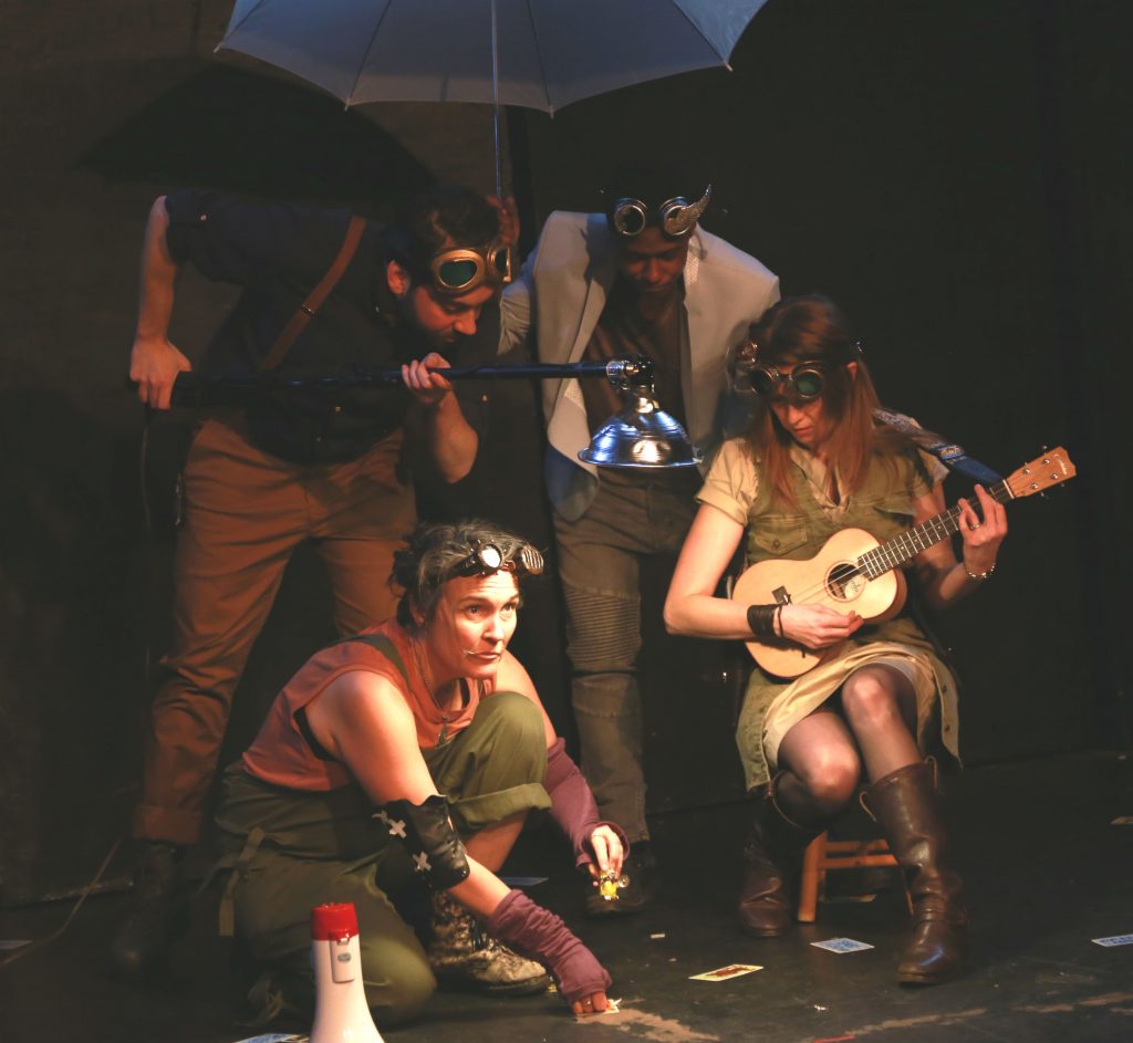 New York Neo-Futurists present WIND-UP VARIATIONS, created, written, and directed by Rob Neill, photo by Anthony Dean