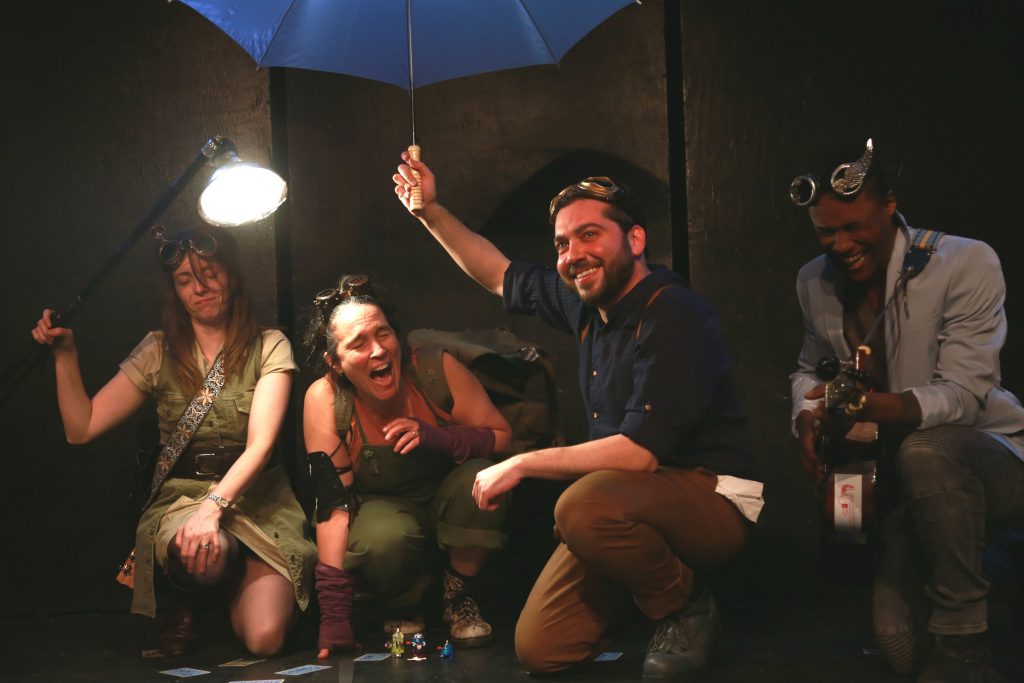 New York Neo-Futurists present WIND-UP VARIATIONS, created, written, and directed by Rob Neill, photo by Anthony Dean