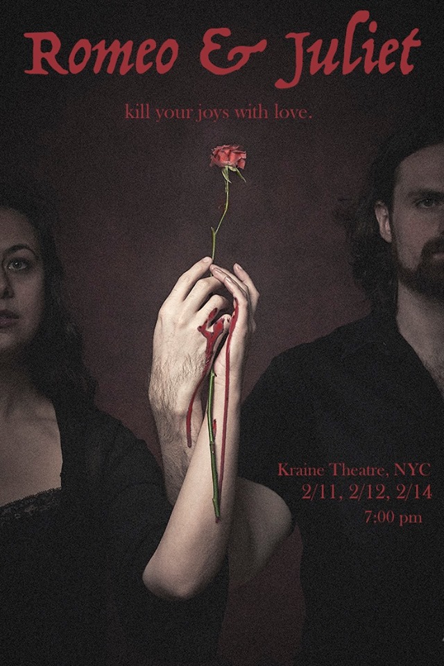 William Shakespeare's ROMEO & JULIET, directed by Drew Bowlander, at The Kraine Theater