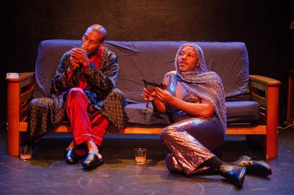 FRIGID New York presents the 2024 Fire This Time Festival, "Mamas and Papas," written by Kamilah Bush, directed by Cezar Williams, at The Wild Project, photo by Garlia Jones