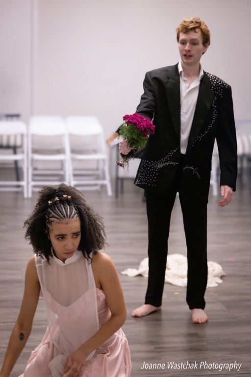 Frayed Knot Collective presents HELEN IN HER HOMELAND, written by Alexandra Haddad, directed by Jessica Wastchak, at Loft Story Brooklyn, photo by @jowastchak